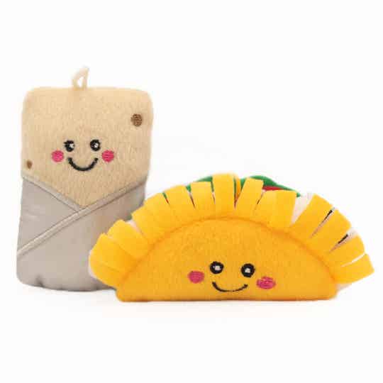 Zippypaws taco en burrito (katten)