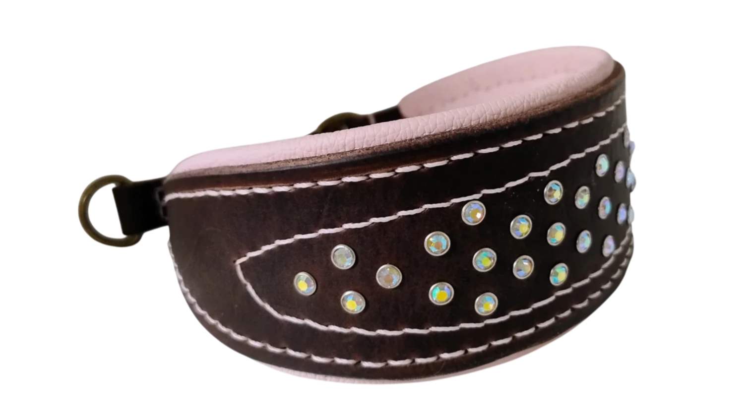 Halsband windhond roze