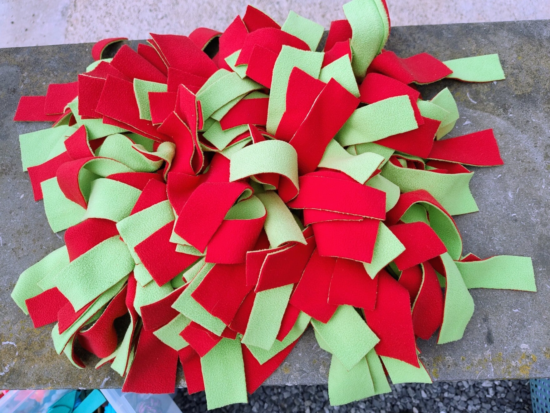 Snuffelmat rood-groen