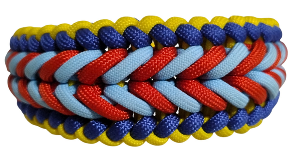 Halsband happiness geel