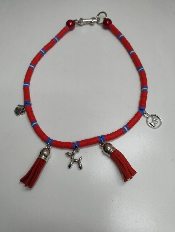 Ketting "ballonhondje" rood