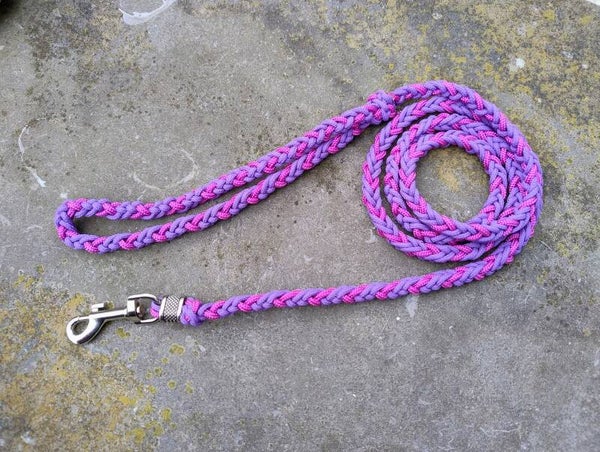 Leiband enkel paracord type 2 - paars/roze