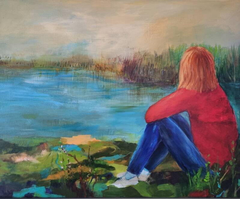 Es zieht mich ans Wasser_40x50