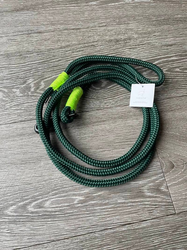 Donker groene riem 10 mm PPM van 2 meter