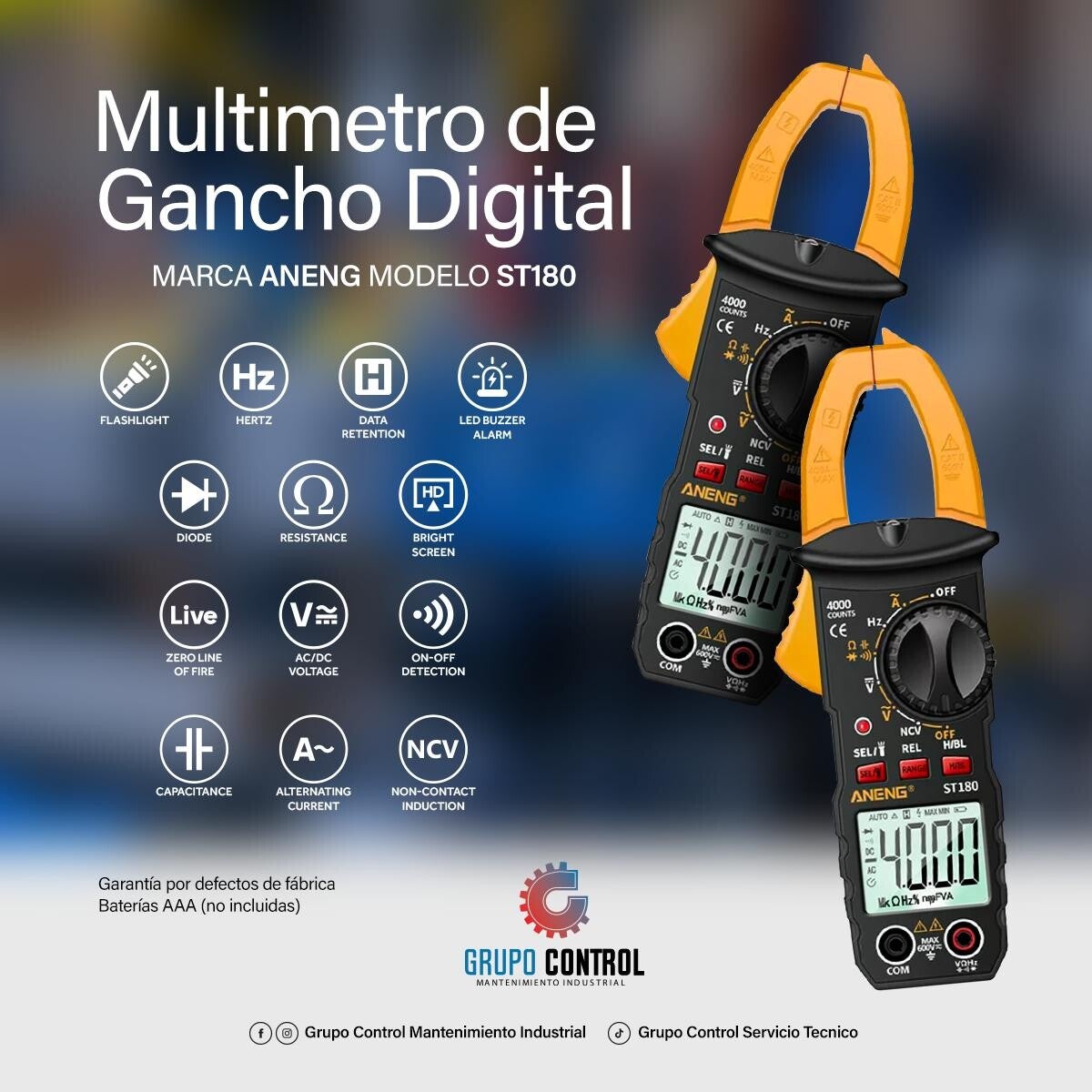 Multimetro de gancho