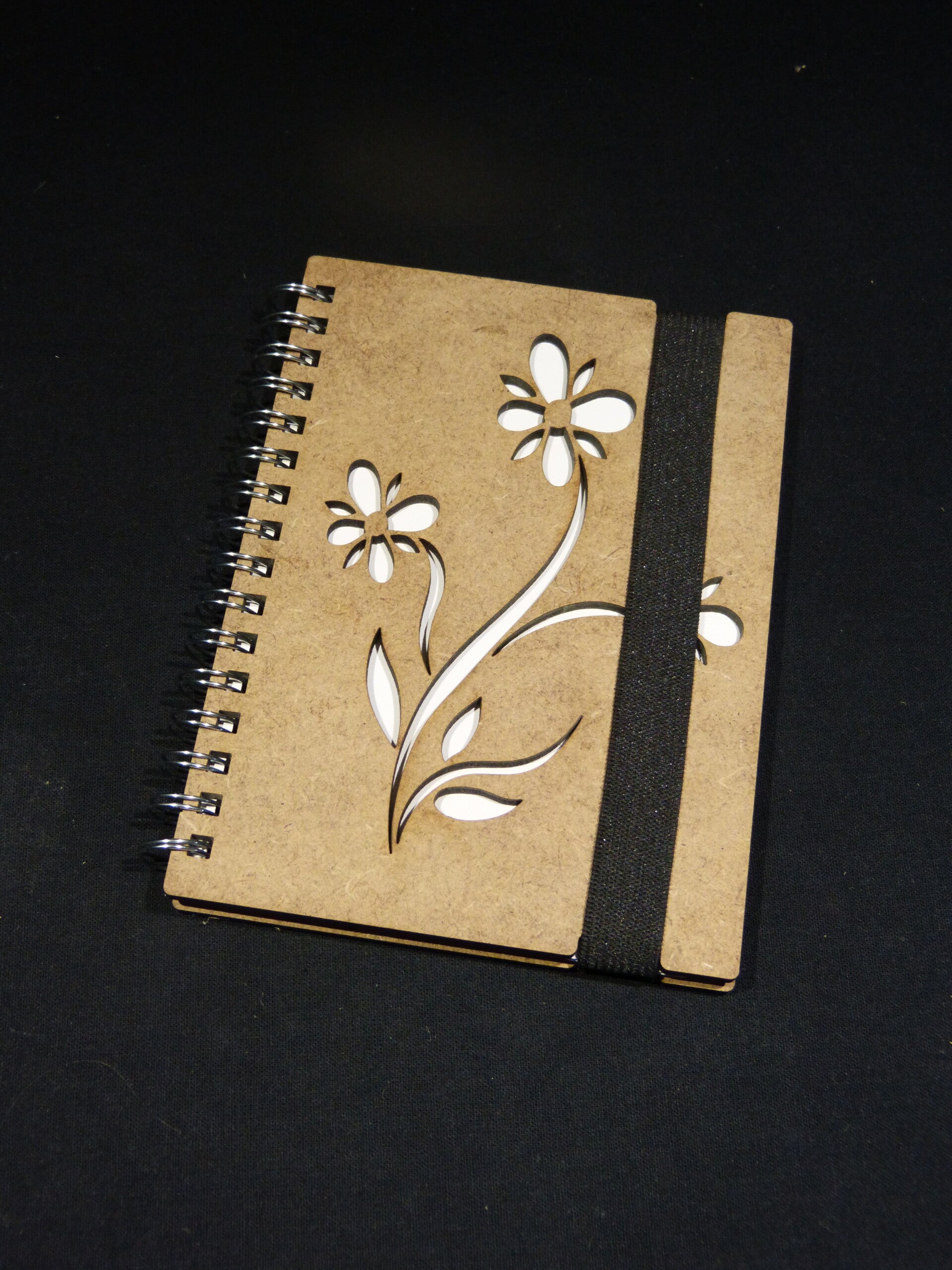 Carnet A6 motif fleuri