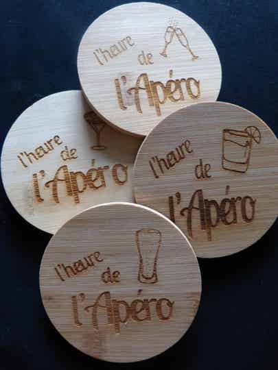 Sous-Verres "L'Heure de l'Apéro"