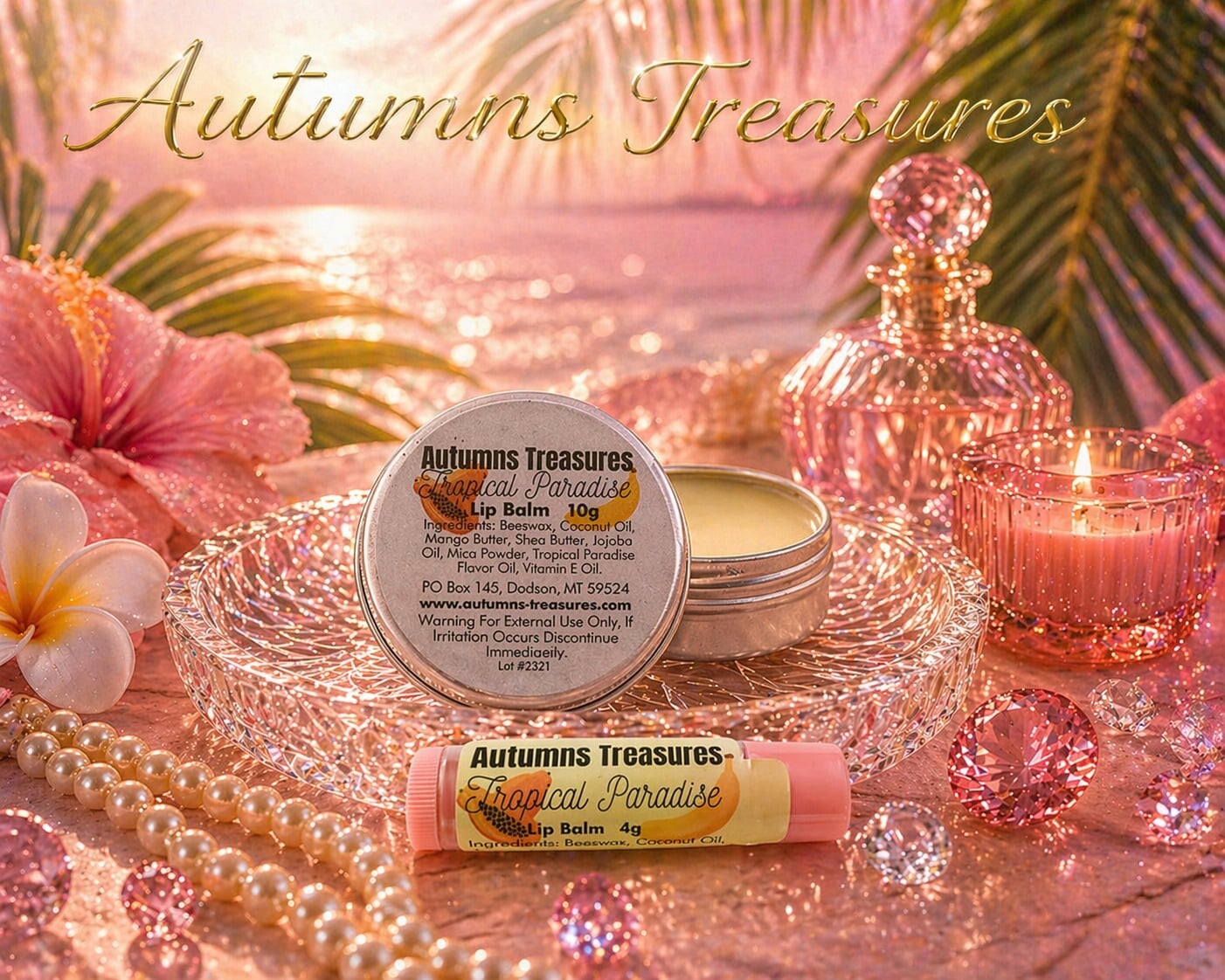 Tropical Paradise Lip Balms