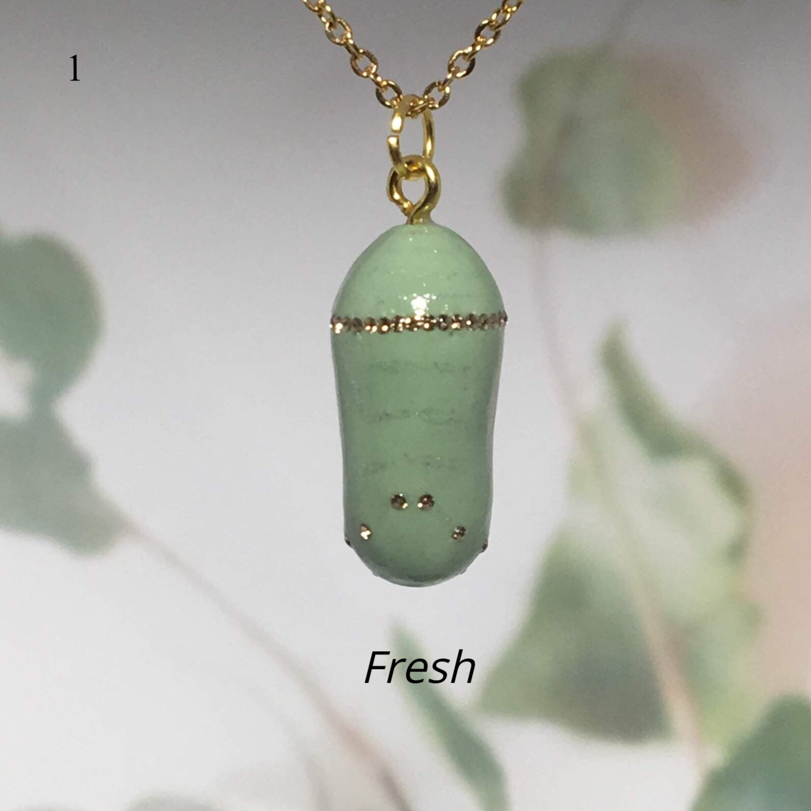 CRYSTAL DETAILED BUTTERFLY CHRYSALIS PENDANTS