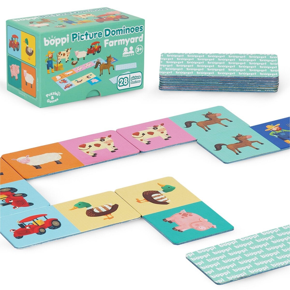 Boppi - Domino kaartspel - Boederijdieren