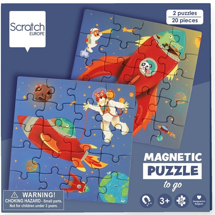 Scratch Europe - Magnetische Puzzelboek to go - Ruimte