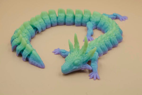Flexibele glow in de dark draak