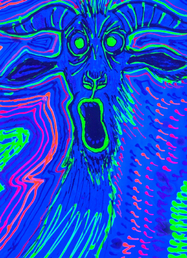 Scream in neon