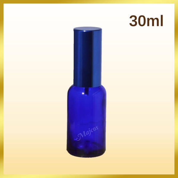 30ml empty Cobalt Blue Glass Bottles with shiny Blue atomiser