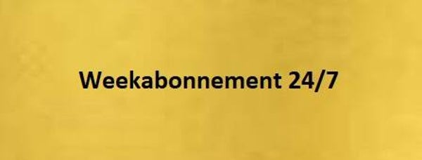 Weekabonnement 24/7 coaching.