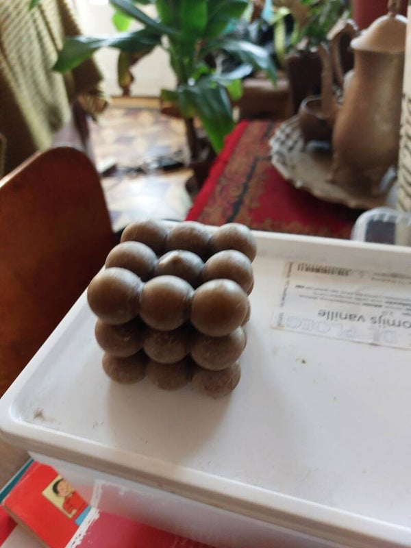 zelf gemaakte waskaarsen bolletjes