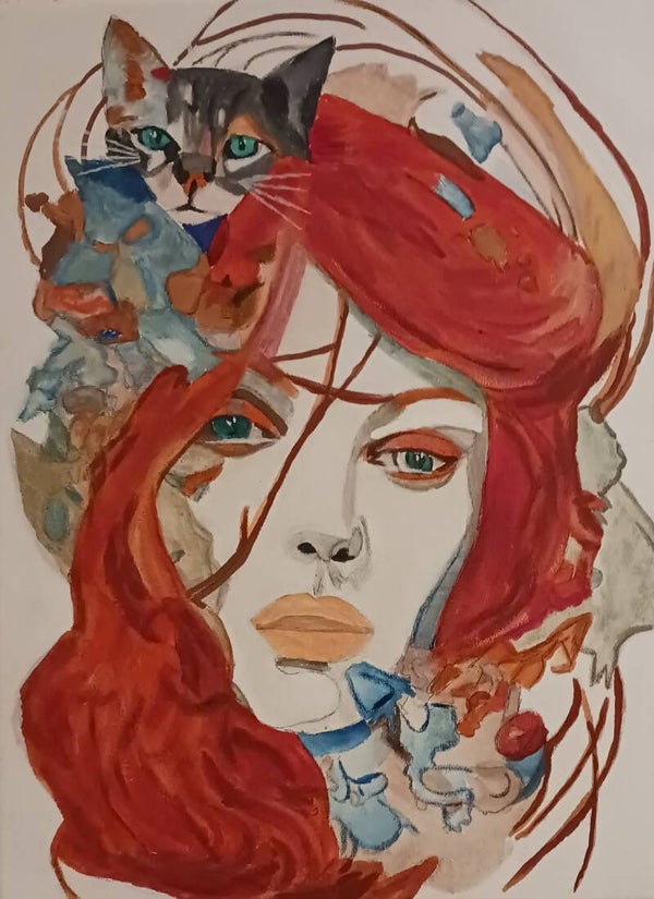 Cat in my hair