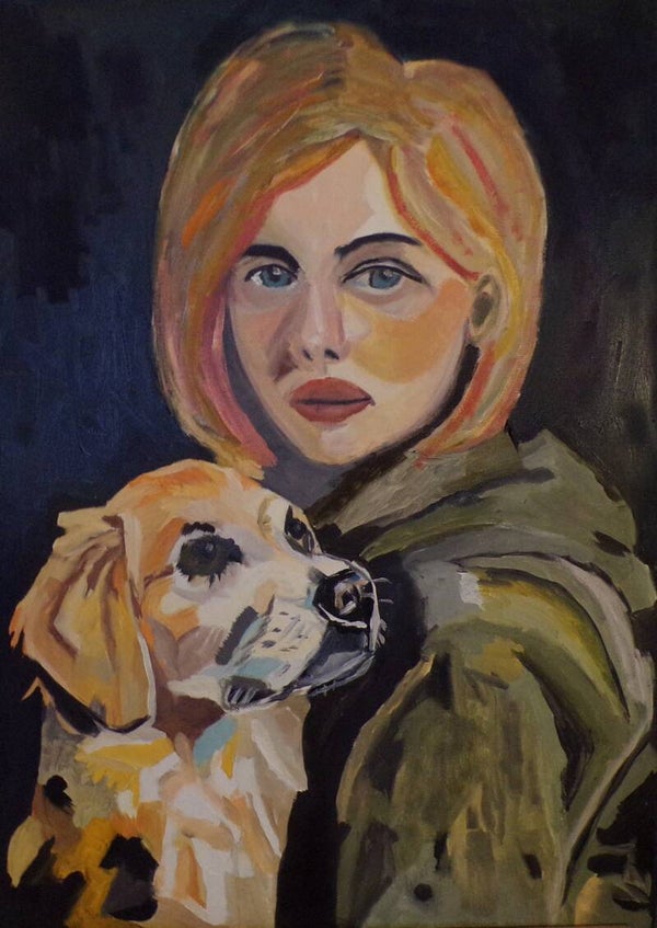 Anna with Dog