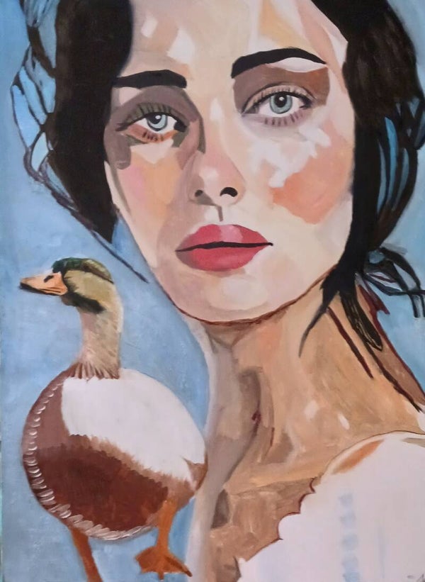Janine with Goose