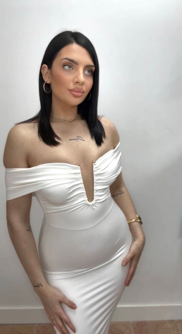 Vestido MIDI escote