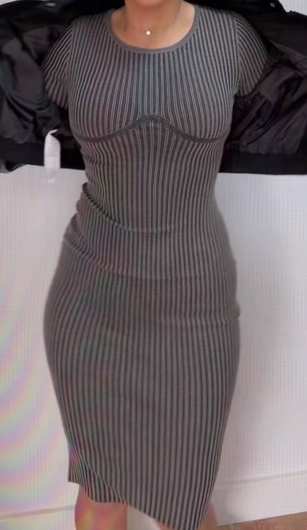 Vestido Zara manga larga