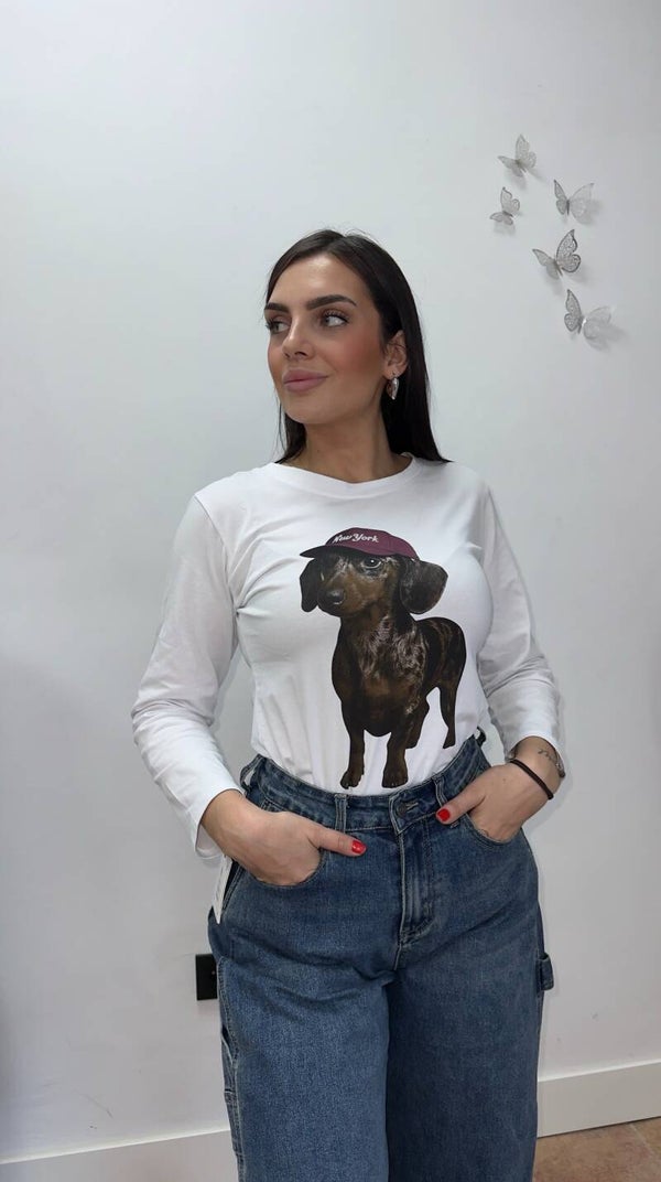 Camiseta perro salchicha