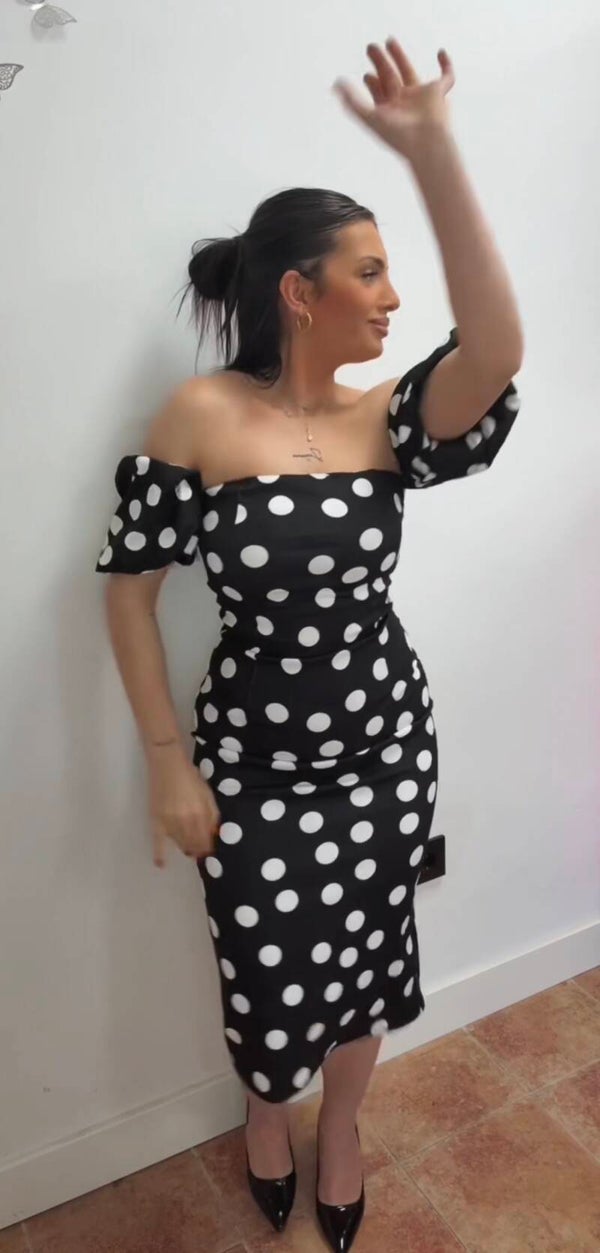 Vestido lunares