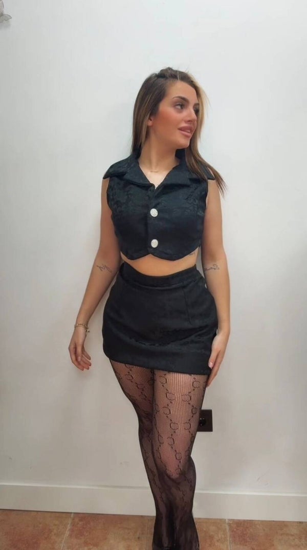 CONJUNTO FALDA Y CHALECO