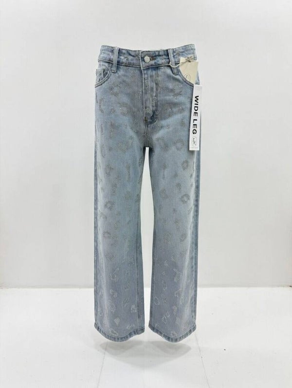 Pantalón brillo leopardo
