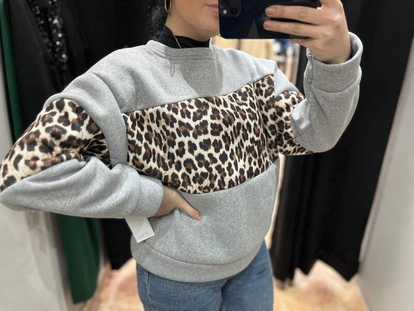 Sudadera leopardo