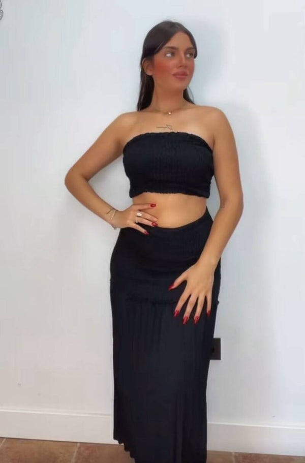 Conjunto falda abeja