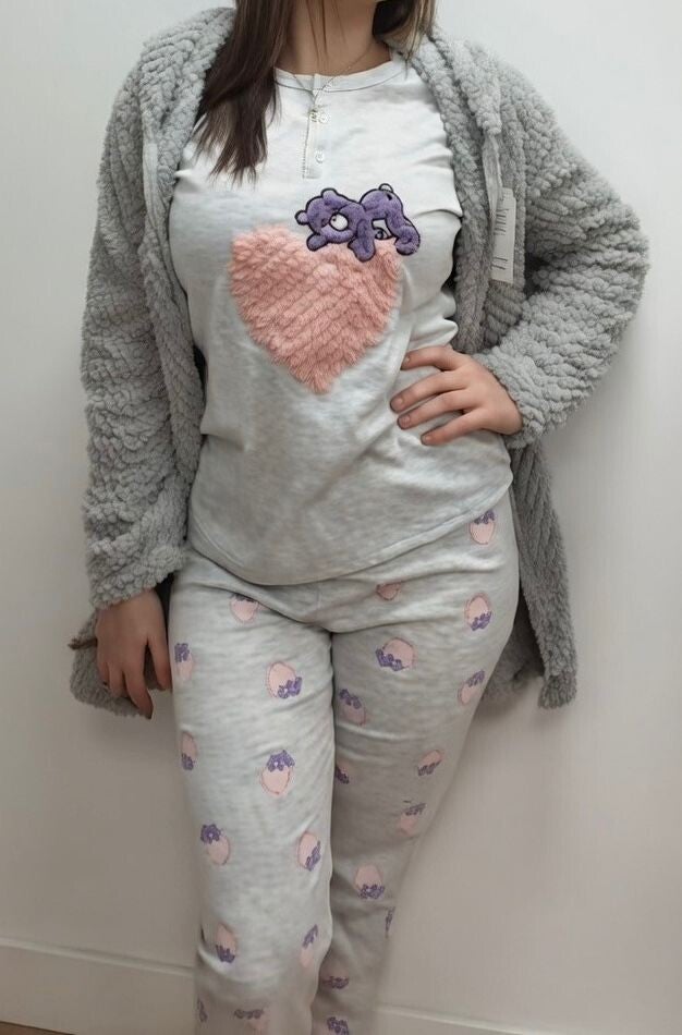 Pijama 3 piezas gordo