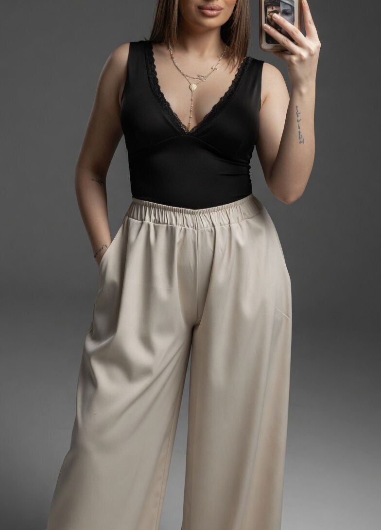 Pantalón satinado