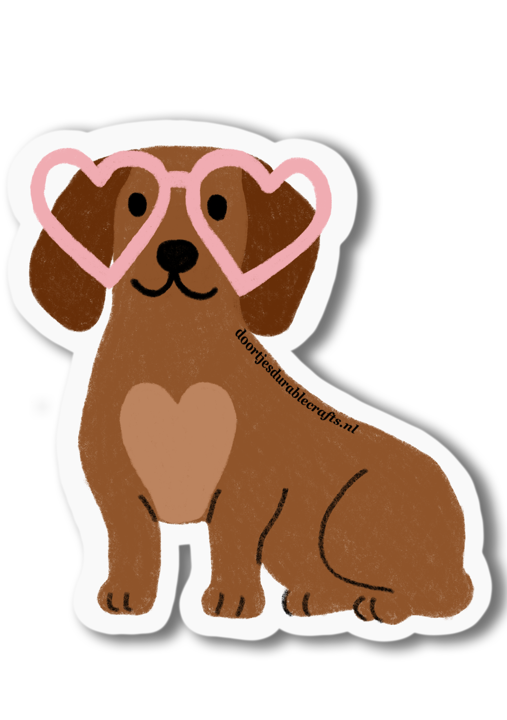 Valentijns Hond Sticker