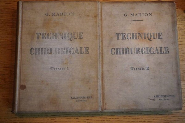 Technique chirurgicale Tome 1 & 2 - G. Marion - 1917 - Zeldzame Collectors Editie