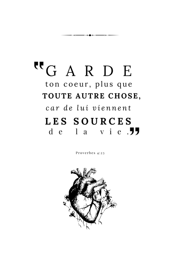 AFFICHE PROVERBES 4.23