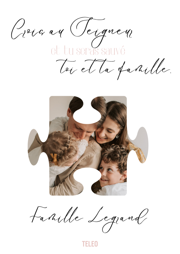AFFICHE HOME FAMILY PERSONNALISABLE