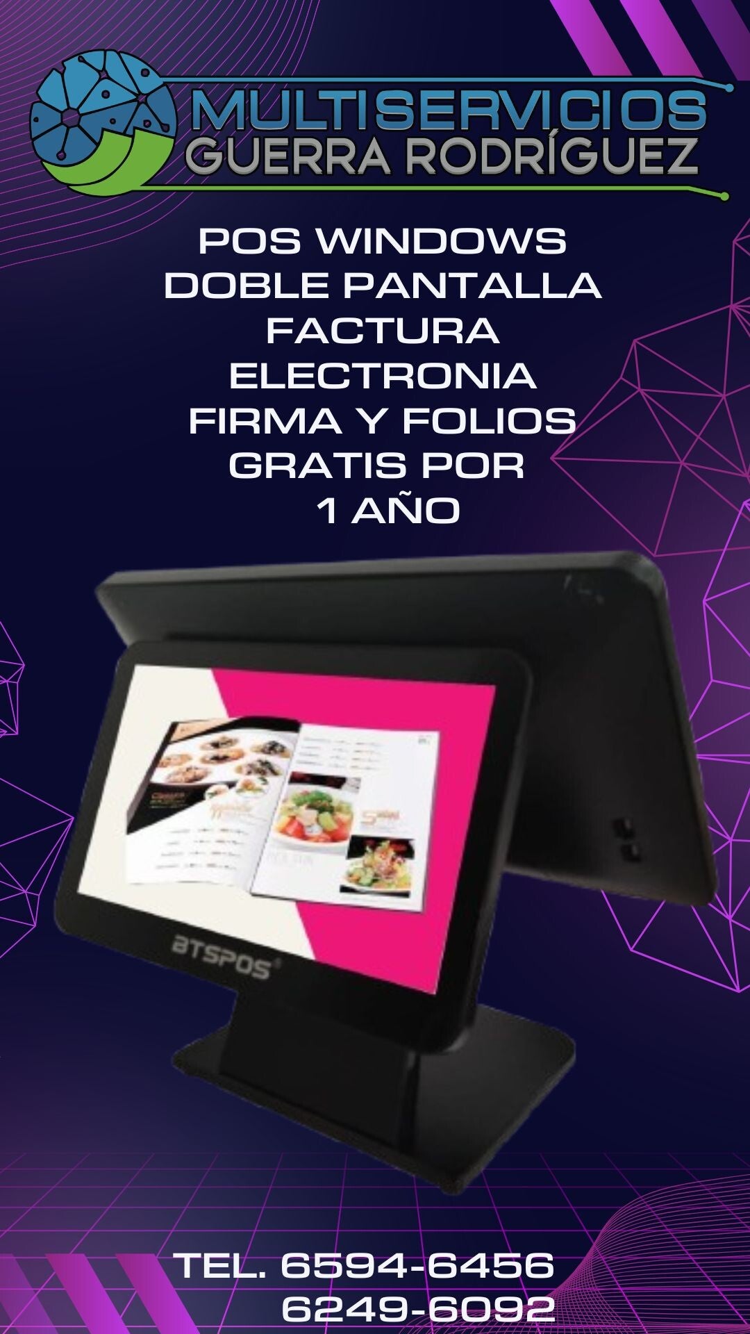POS WINDOWS DOBLE PANTALLA-SISTEMA DE INVENTARIO-FACTURA ELECTRONICA