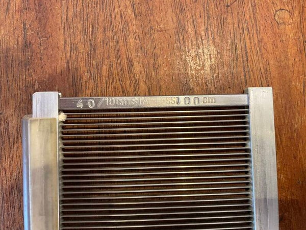 Vævekam til skaftevæv. 100 cm. 40/10, 10,7 cm. høj. Rustfri