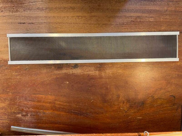 Vævekam til skaftevæve, 60 cm., 40/10. 10½ cm. høj. Rustfri