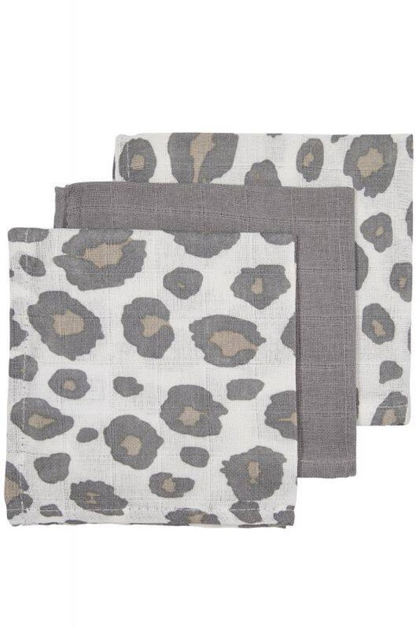 Meyco hydrofiele monddoekjes sale 3-pack - Panter Neutral