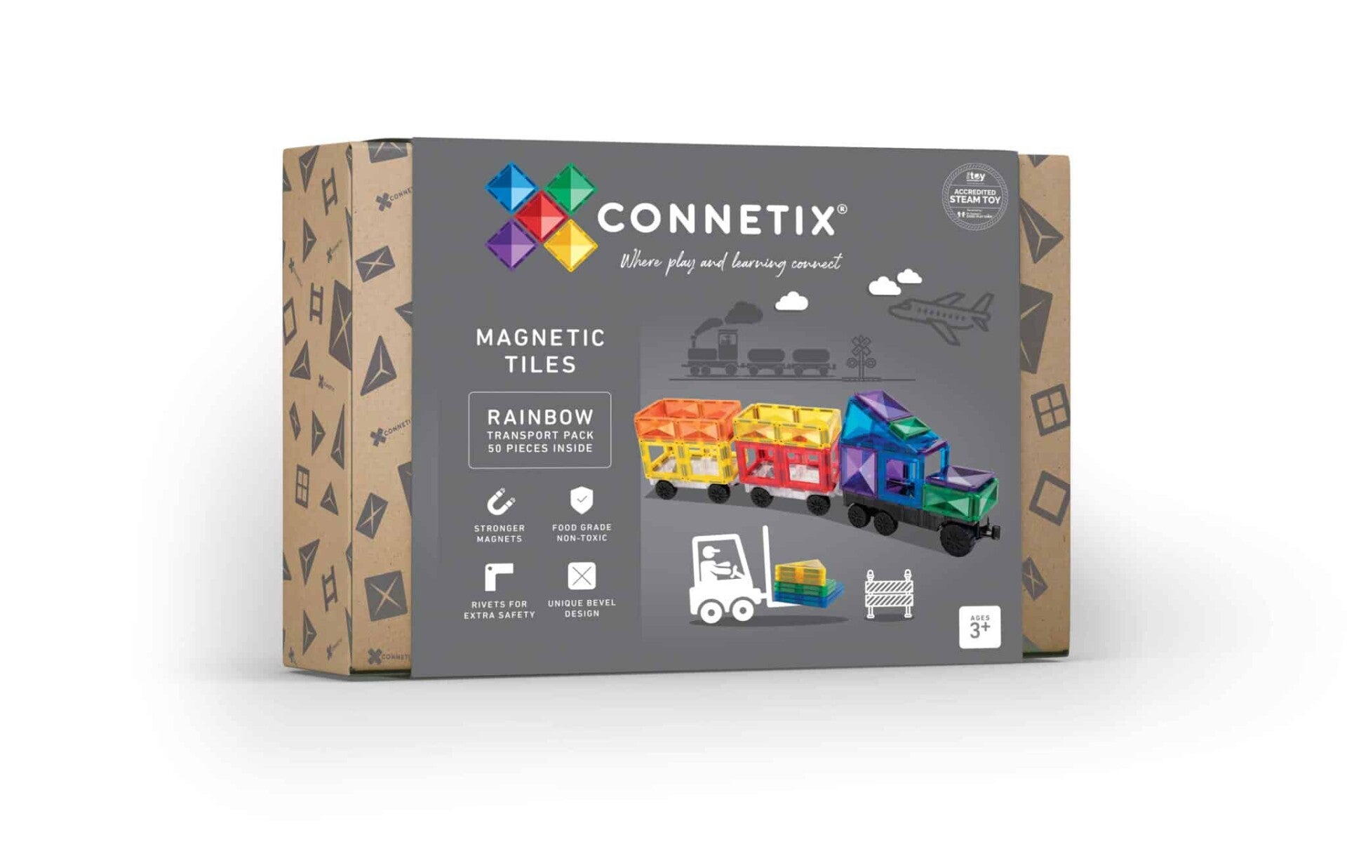 Connetix rainbow transport pack 50 stuks