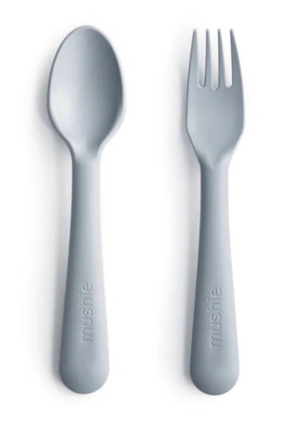 Mushie vork en lepel Cloud sale
