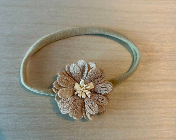 Haarband dottie beige