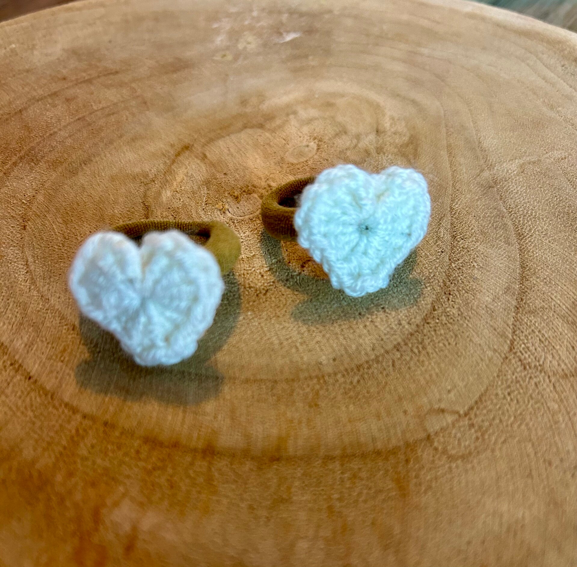 Elastiekjes hartje wit