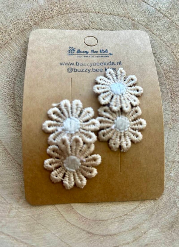 Setje anti-slip speldjes golden flowers