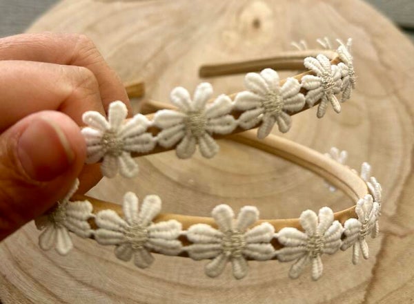 Diadeem flowers silver
