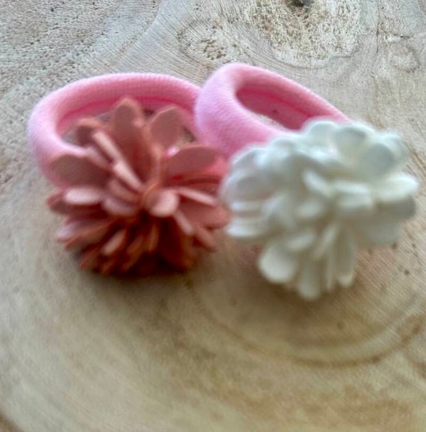 Elastiekjes combi roze/wit