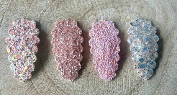 Haarspeldjes pinky glitters
