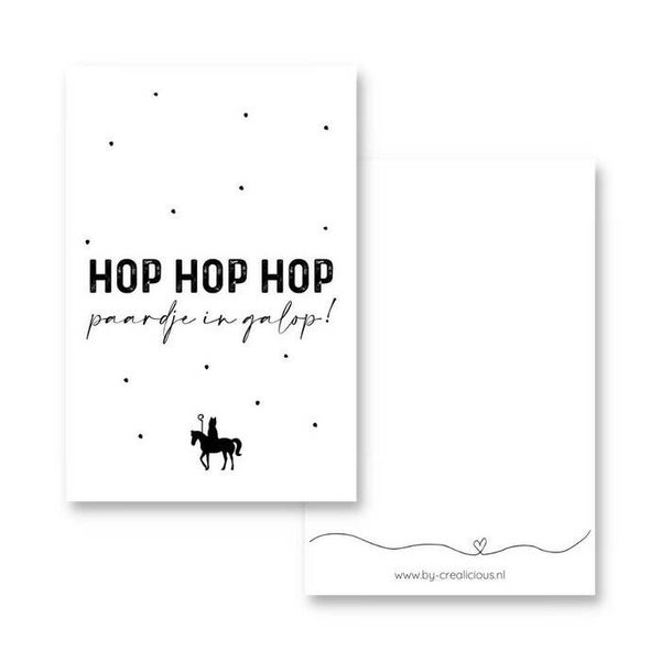 Hop hop hop...paardje in galop - minikaartje sale